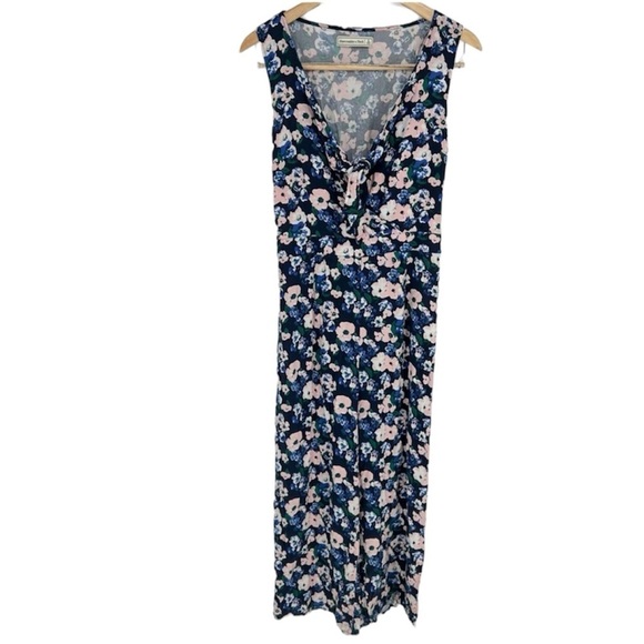 Abercrombie‎ & Fitch Floral Tie Front Cutout Jumpsuit - Picture 1 of 14